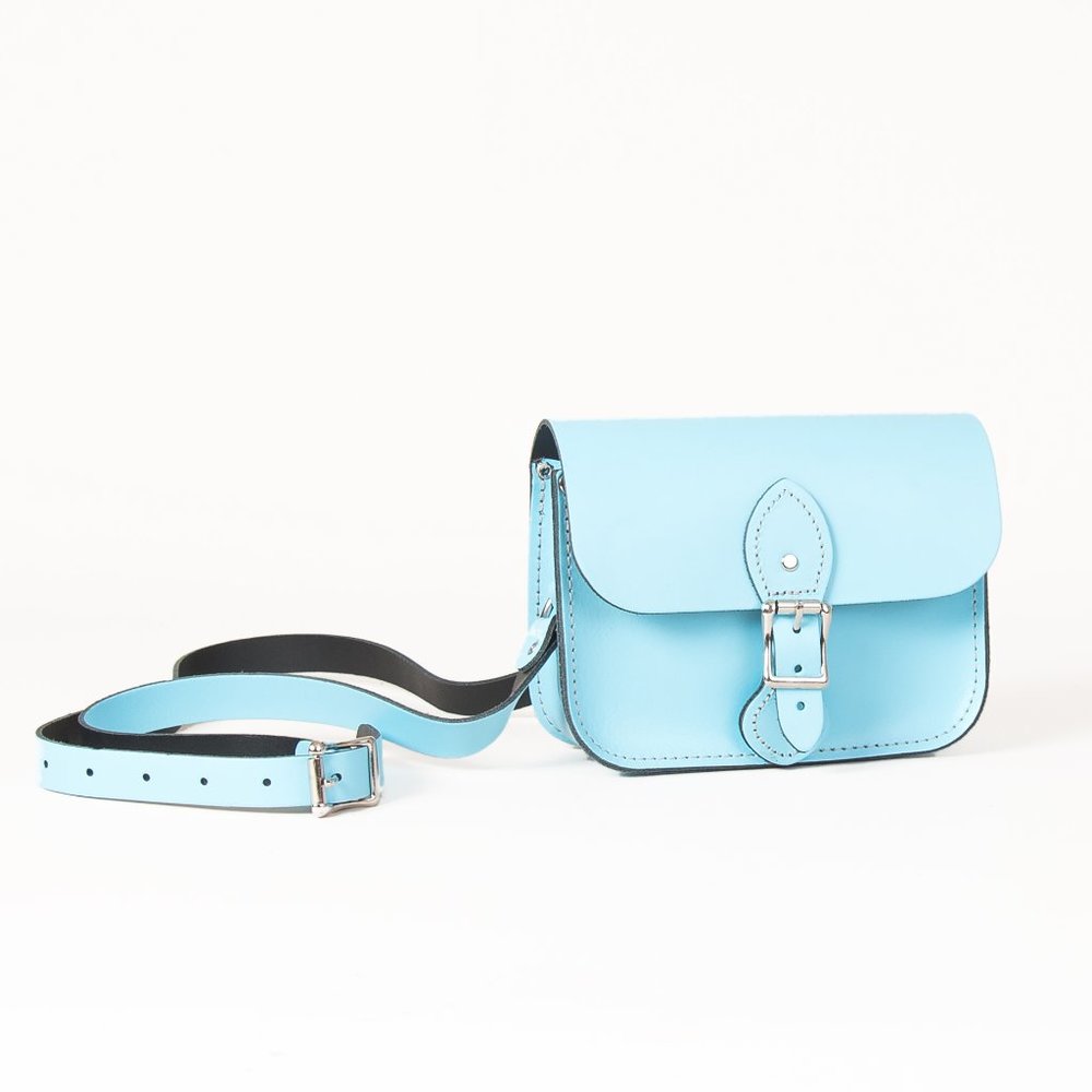 The Leather Satchel Co. Satchel Crossbody Bag Blue